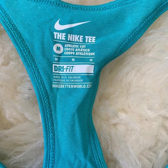 NWT NIKE Women Performance DRI-FIT Racerback LOGO SWOOSH Graphic Tank Top Run - Picture 6 of 7